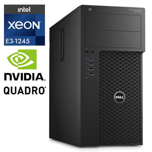 Dell Precision 3620 Tower Intel Xeon E3-1245V5 | 256GB SSD | 16GB | M2000 4GB | W10 PRO