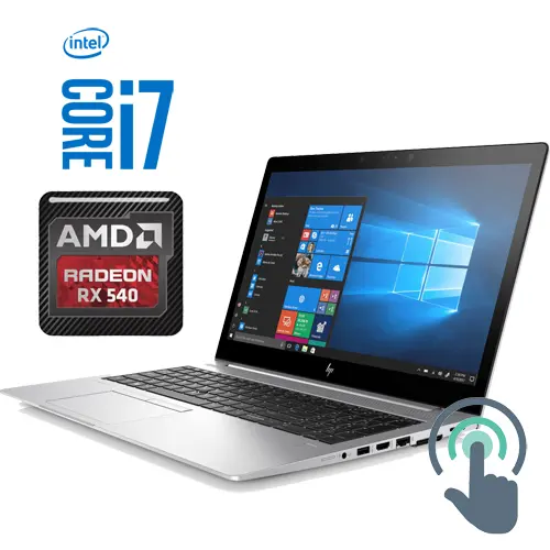 HP Elitebook 850 G5 Intel Core i7 8650U | 256GB SSD | 16GB | RX540 2GB | 15,6" FHD TOUCH | W10