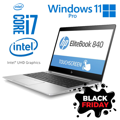 HP Elitebook 840 G5 Intel Core i7 8650U | 512GB SSD | 8GB | 14″ FHD IPS TOUCH | W11 PRO