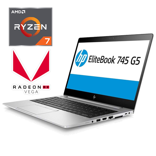 HP Elitebook 745 G5 AMD Ryzen 7 2700U | 512GB SSD | 16GB | VEGA RX | 14