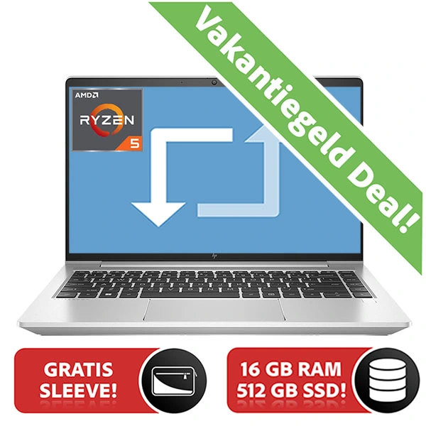 HP Elitebook 645 G9 AMD Ryzen PRO 5 5675U | 512GB SSD | 16GB | 14″ FHD IPS  | W11 PRO