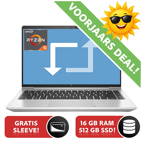 HP Elitebook 645 G9 AMD Ryzen PRO 5 5675U | 512GB SSD | 16GB | 14″ FHD IPS  | W11 PRO