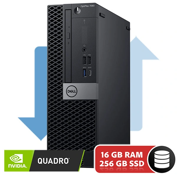 Dell Optiplex 7060 SFF Intel Core i7-8700 | 256GB SSD | 16GB | Nvidia Quadro P600 2GB | W11 PRO