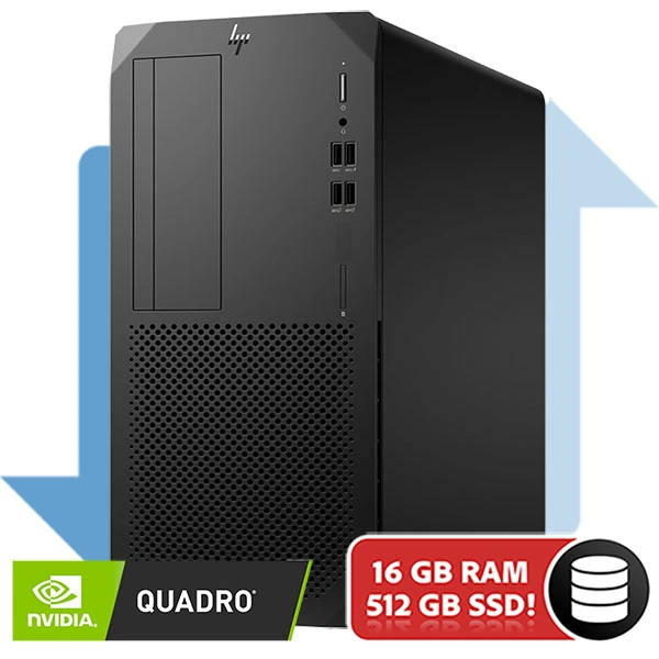 HP Z2 G5 Workstation MT Intel Core i5 10400F | 512GB SSD | 16GB | QUADRO P600 2GB | W11 PRO