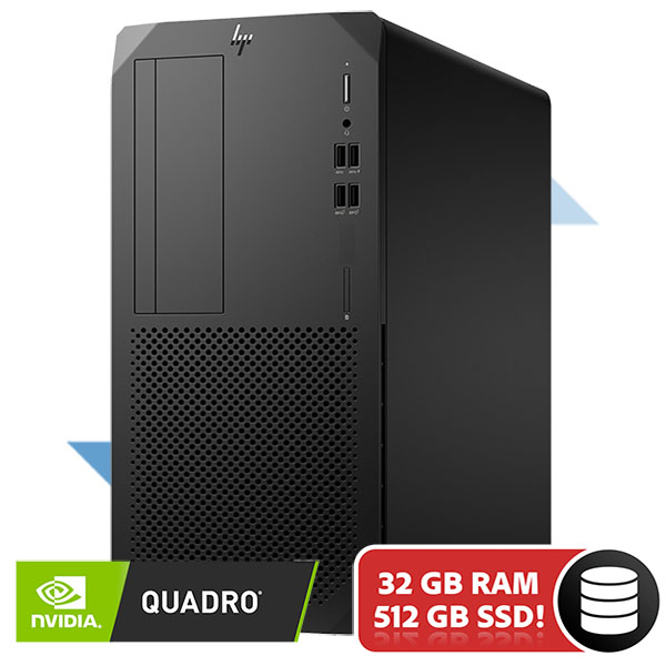 HP Z2 G5 Workstation MT Intel Core i7 10700 | 512GB SSD | 32GB | QUADRO P600 2GB | W11 PRO