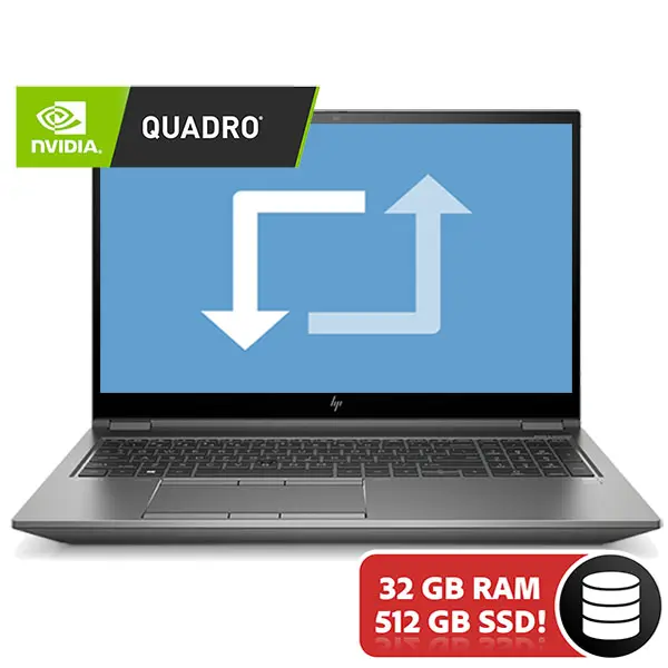HP Zbook Fury 15 G7 Intel Core i7 10850H | 512GB SSD | 32GB | T2000 4GB | 15,6" FHD IPS | W11P
