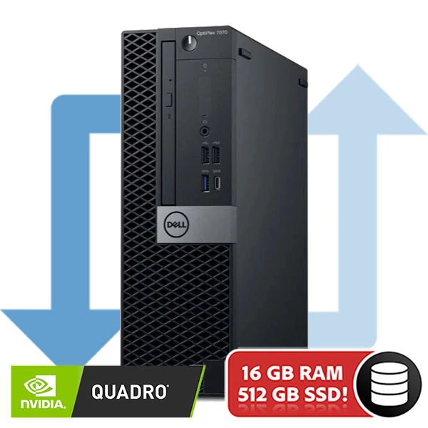 Dell Optiplex 7070 SFF Intel Core i5-9500 | 512GB SSD | 16GB | QUADRO P1000 4GB | W11 PRO