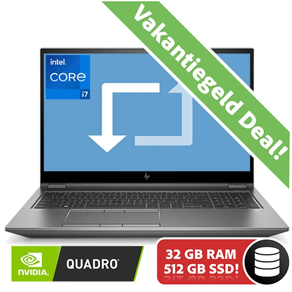 HP Zbook Fury 15 G7 Intel Core i7 10850H | 512GB SSD | 32GB | RTX3000 6GB | 15,6