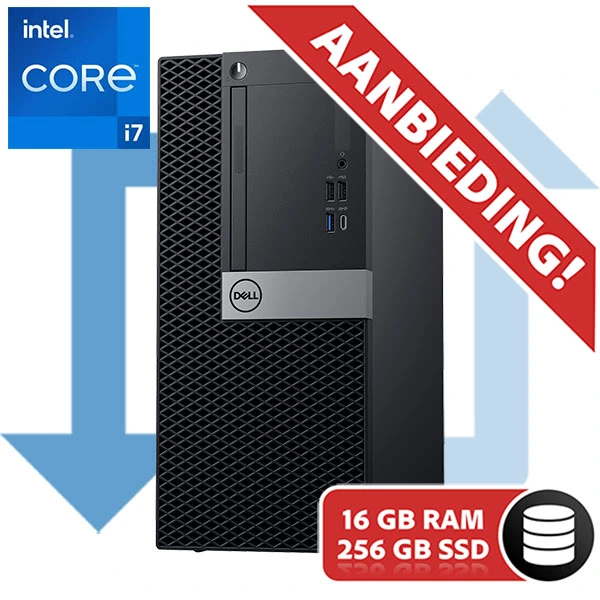 Dell Optiplex 7060 MT Intel Core i7-8700 | 256GB SSD | 16GB | W11 PRO